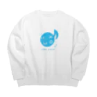 ひつじ田メイ子☀︎designのスローペースなゆるい猫ちゃん Big Crew Neck Sweatshirt