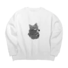 mocchanのしば犬 Big Crew Neck Sweatshirt