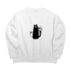 のだわのねこちゃんず Big Crew Neck Sweatshirt