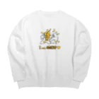 みぞぐちともやのIam納税者 Big Crew Neck Sweatshirt