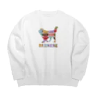 onehappinessのバーニーズ　マカロン Big Crew Neck Sweatshirt