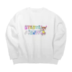 ubuge - うぶげ -の(color)バイバイマスクデーグッズ Big Crew Neck Sweatshirt