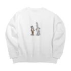 dayone.designの半人前 Big Crew Neck Sweatshirt