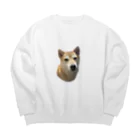 mamedaifuku_familyのはに。（なんとも言えない表情） Big Crew Neck Sweatshirt