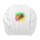 Daizouのいなり　(ネオンカラー) Big Crew Neck Sweatshirt