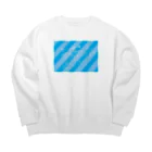 開運ザブザブショップの波乗りザブザブ Big Crew Neck Sweatshirt