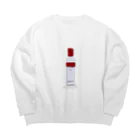 たきおぼっと酒造の幸福になる紅白な瓶 Radio edit Big Crew Neck Sweatshirt