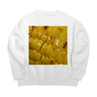 あゆのしおやきの焼きとうもろこし Big Crew Neck Sweatshirt