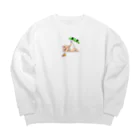 十人十色ちゃんのKitty skateboard スケートボード Big Crew Neck Sweatshirt