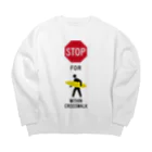 boldandnewのstop for surfer_No.003_fC Big Crew Neck Sweatshirt