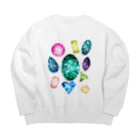 R☆worldの宝石💎 Big Crew Neck Sweatshirt