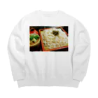 脳みそちゃんの【お蕎麦】脳みそちゃん Big Crew Neck Sweatshirt