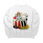 旨味教授といちごもちぷりんのコンバイン Big Crew Neck Sweatshirt