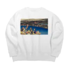 たわたわたの居場所の納涼 Big Crew Neck Sweatshirt