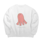 さきまるらんどのたこさんウインナーのたこ吉 Big Crew Neck Sweatshirt