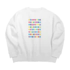 chicodeza by suzuriのアートなカラーチャート Big Crew Neck Sweatshirt