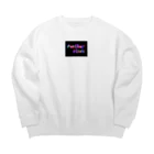 Feather stick-フェザースティック-のフェザースティック　文字ロゴ2段 Big Crew Neck Sweatshirt