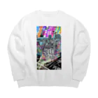 TɐKAyꓵK𝓲の『Humain』 Big Crew Neck Sweatshirt