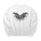 忍太郎の四字熟語 - 四面楚歌 Death Metal Logo デスロゴ Big Crew Neck Sweatshirt