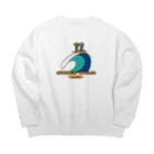 ゆるふわんにゃんのリノメレSURF DOGカラー Big Crew Neck Sweatshirt