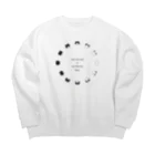 8wariのハチワレの満ち欠け　その２ Big Crew Neck Sweatshirt