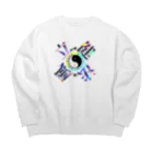 猫族＊犬族の部屋の太陰太極と伴に氣を放て。。気功 Big Crew Neck Sweatshirt