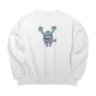 ゆちゃち家のにげろ〜さめ様だぞぉ Big Crew Neck Sweatshirt