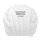 nownabeのBLOCKCHAIN OPERATING SYSTEM Big Crew Neck Sweatshirt