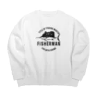 chicodeza by suzuriのfisher man Big Crew Neck Sweatshirt