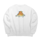 森図鑑の[森図鑑] メンダコ1匹バージョン Big Crew Neck Sweatshirt