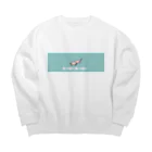 ひだりひざのｳﾊﾟﾙﾊﾟ Big Crew Neck Sweatshirt