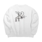 mojokinnのエビフリャー！オリャー！ Big Crew Neck Sweatshirt