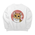 縁-yukari-のみかん Big Crew Neck Sweatshirt