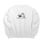 BOYのベスパカーのロゴ Big Crew Neck Sweatshirt