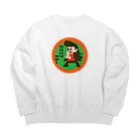 ブランケット大佐のレトロクンシリーズ（なつかしいメンコ・昭和のヤンキー風） Big Crew Neck Sweatshirt