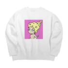 なでしこ@デザインのビビッドな天使ちゃん Big Crew Neck Sweatshirt