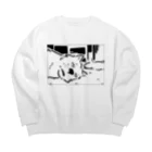 山形屋米店の無気力な犬 Big Crew Neck Sweatshirt