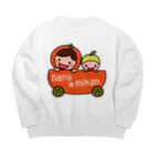 hanamikanのみかんゴー Big Crew Neck Sweatshirt