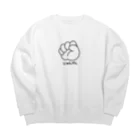 イラスト MONYAAT のジャンケン　グー Big Crew Neck Sweatshirt