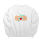 遊者の装備屋の幸せの共有 Big Crew Neck Sweatshirt