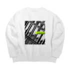 villonのモノトーン門　ノート風　０ Big Crew Neck Sweatshirt