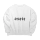 うらめし屋　のザシキワラシ Big Crew Neck Sweatshirt