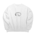 はまだの諦観アザラシ Big Crew Neck Sweatshirt