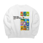 すたじお ワグテイルのことりの歳時記。 Big Crew Neck Sweatshirt