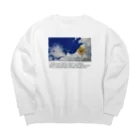 yuu all rightの〝空とひまわり〟向日葵 Big Crew Neck Sweatshirt