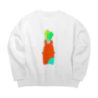 緋野叶越のうさにん Big Crew Neck Sweatshirt