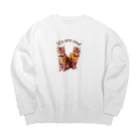 にゃんたまHOUSEのニコノア「僕達イケメン」 Big Crew Neck Sweatshirt