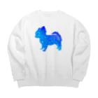 chicodeza by suzuriの星のチワワ Big Crew Neck Sweatshirt