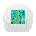 OddSong & Swimming SheepのRunning Machine Big Crew Neck Sweatshirt