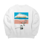 e r i k u r i nのペンギンの出どころ Big Crew Neck Sweatshirt